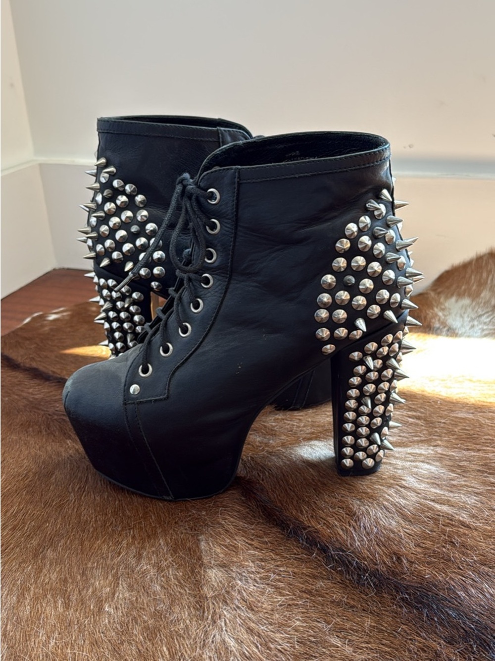Jeffrey Campbell Lita Spike platform ankle boots